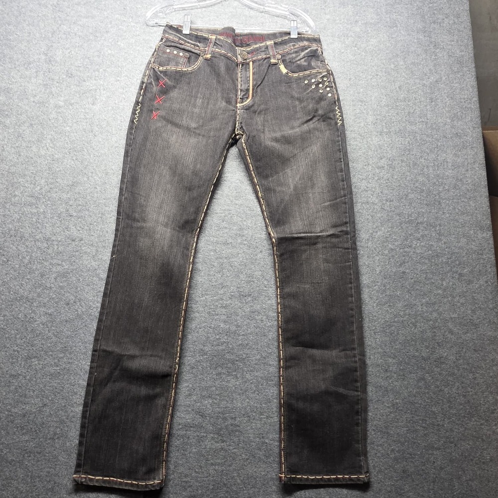 Gianfranco Gianni Women's Dark Wash Straight Leg Jeans Size 31 Denim Pants